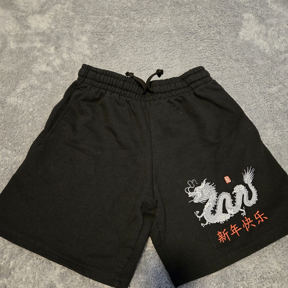 Artist Union Clothing Co. Black Elastic Waist Shorts